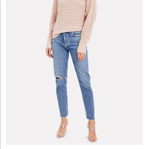 NWT AGOLDE Jamie Sizzle high rise straight jeans
